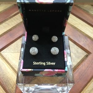 Sterling Silver Crystal Earings